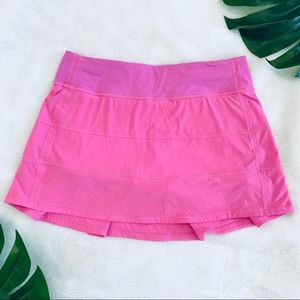 Lululemon Pace Rival tennis skirt skort pink 6 Tall